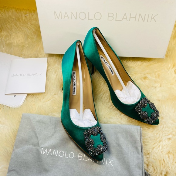 New authentic Manolo Blahnik hangisi heels 105mm - Picture 10 of 15